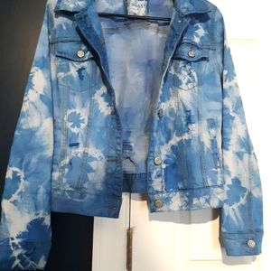 Mudd tie-dyed denim jacket
